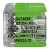 WAGO 221-430 COMPACT 2-vodičový konektor, 0,2-4 mm², 15 ks, Green Range
