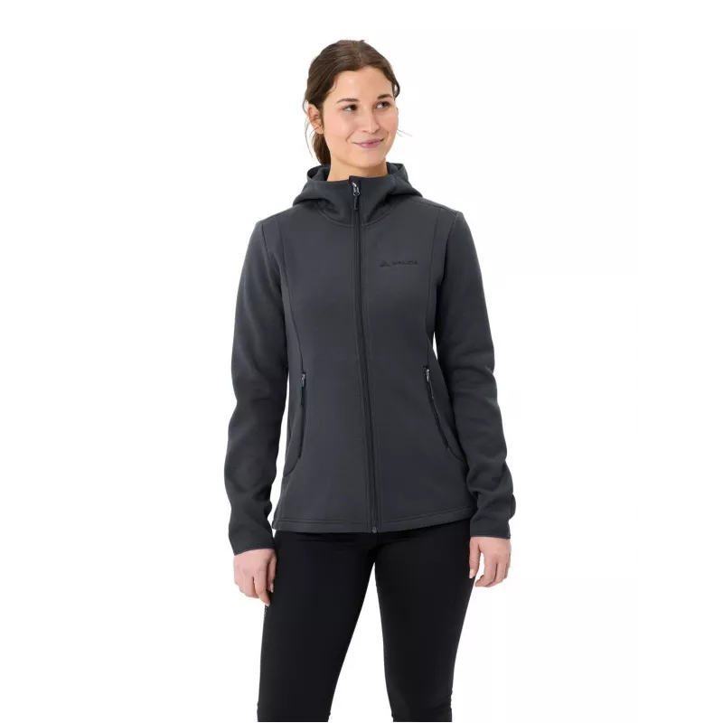 Vaude Idris Fleece Hoody dámske - Phantom Black, veľkosť S