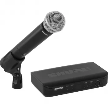 Shure BLX24E/SM58-M17 bezdrôtový spevácky systém s SM58 ručným mikrofónom, M17 pásmo (662-686 MHz)