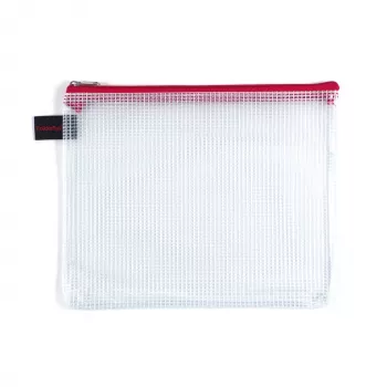 Foldersys taška so zipsom B6 transparentná PVC taška na dokumenty