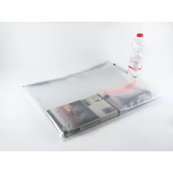 FolderSys vrecko na dokumenty na zips A3 transparentné PVC