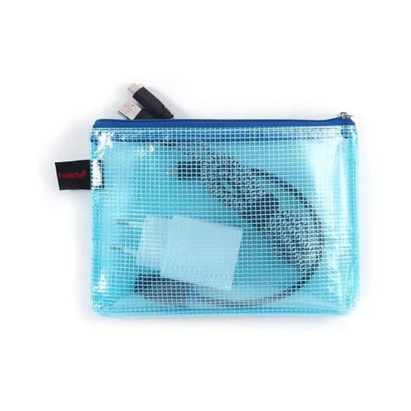 FolderSys 10 vreciek na zips A6 transparentných