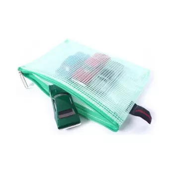 FolderSys 10 vreciek na zips A6 transparentných