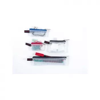 FolderSys 4 vrecká na zips sada 1x 170x40 mm sivé 3x 80x55 mm čierne/sivé