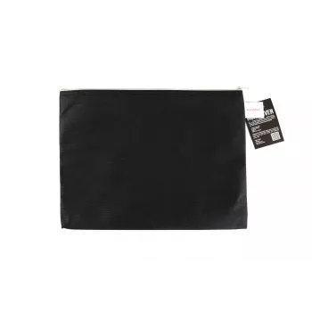 FolderSys vrecúško na zips A4 čierne nepriehľadné netkané PP 270 x 350 mm