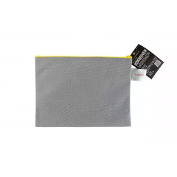 FolderSys vrecúško na zips A5 sivé nepriehľadné netkané PP 190 x 255 mm