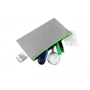 FolderSys vrecúško na zips DL sivé nepriehľadné netkané PP 120 x 220 mm