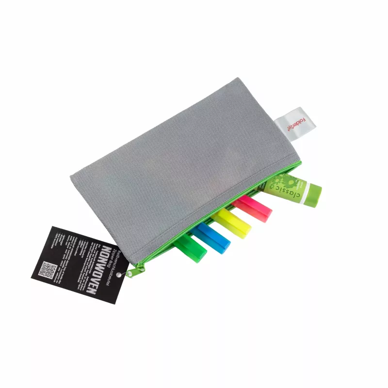 FolderSys vrecko so zipsom DL sivé nepriehľadné PP netkaná textília 120 x 220 mm