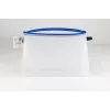 Foldersys vrecko na dokumenty so zipsom A4 priehľadné/modré 0,28 mm 1 ks