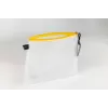 FolderSys vrecko na dokumenty so zipsom A5 priehľadné/žlté 0,28 mm 1 ks