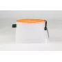 FolderSys vrecko so zipsom priehľadné/oranžové 0,28 mm A6 1 kus