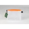 FolderSys vrecko so zipsom priehľadné/oranžové 0,28 mm A6 1 kus