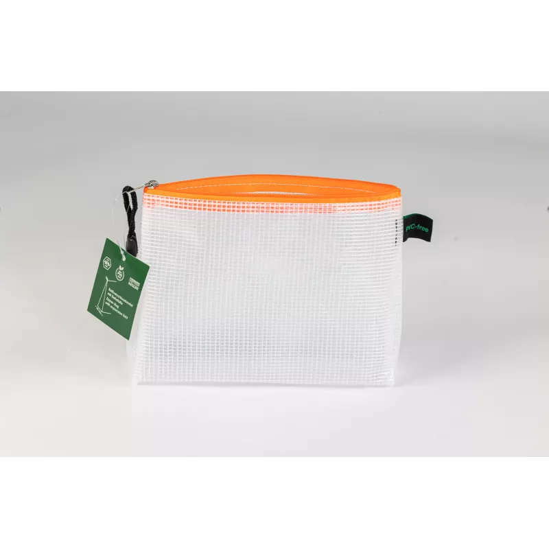 FolderSys vrecko so zipsom priehľadné/oranžové 0,28 mm A6 1 kus