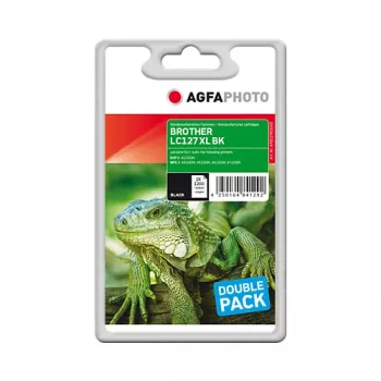 AGFAPHOTO APB127BDUOD kompatibilná čierna atramentová kazeta balenie 2 ks pre Brother MFC-J4510DW