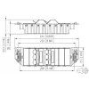 MetzConnect E-DAT subway 6x8(8) GB3 prázdna dátová prípojná jednotka - Cat6 - 6x RJ45 - perlovo biela - bez modulov (1309360601-E)
