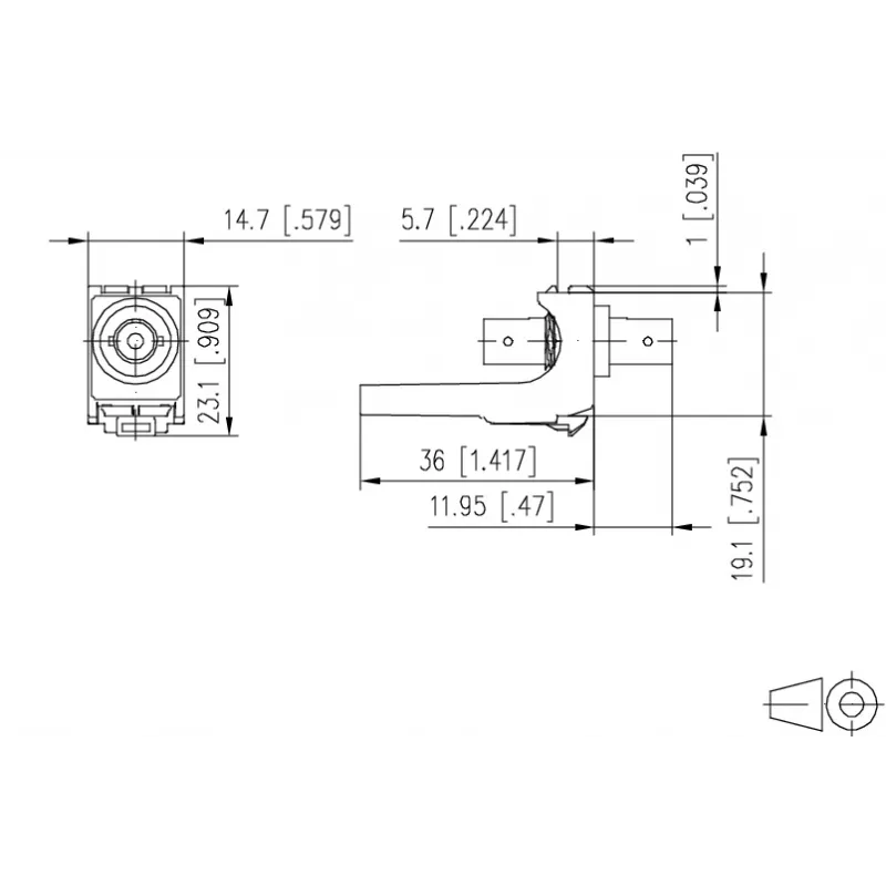 METZ CONNECT ST simplex optický adaptér multimode/singlemode biely