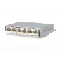 METZ CONNECT BTR E-DAT C6 6x8 AP rozvádzačový patch panel - CAT 6 - STP - sivá - 1U - 19 palcov