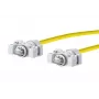 METZ CONNECT E-DAT Industry patch kábel V6 IP67 Cat6 SF/UTP 15 m žltý