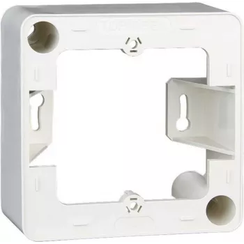 METZ CONNECT OpDAT Design rám 1-modul bez skrutiek čisto biela RAL 9010 85x43 mm