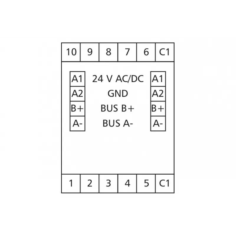 METZ CONNECT BMT-DI10 BACnet MS/TP digitálny vstupný modul 10 vstupov