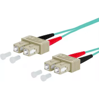 METZ CONNECT OpDAT patch kábel OM3 SC-Duplex/SC-Duplex multimódový 5m aqua I-V(ZN)H 50/125