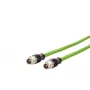 METZ CONNECT M12 priemyselný Ethernet patch kábel, Cat.6A, 10m, zelený