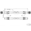 METZ CONNECT M12 priemyselný Ethernet patch kábel, Cat.6A, 10m, zelený