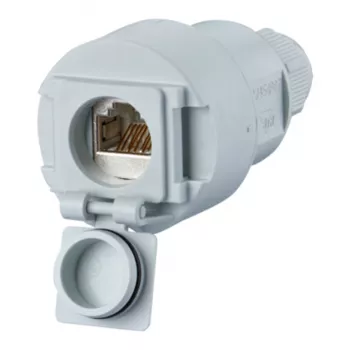 Metz Connect Cat.6A RJ45 spojka 1-port svetlosivá 1309515003-E