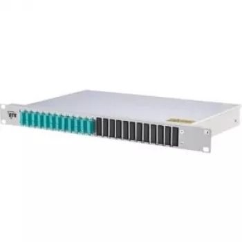 METZ CONNECT 150255BA12-E 1U 24-port LC-Duplex OM4 optický patch panel - sivý (RAL 7035)