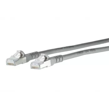 METZ CONNECT BTR 1308457533-E patch kábel RJ45 Cat.6A AWG26 S/FTP LSOH 7,5m sivý