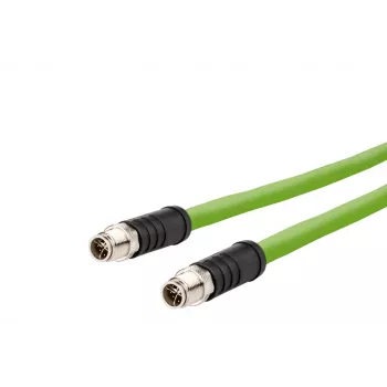 METZ CONNECT M12-M12 8-pólový X-kódovaný ťažný reťazec 10 m