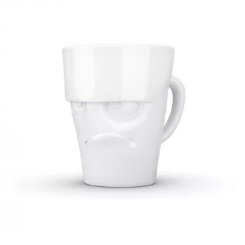 FIFTYEIGHT PRODUCTS FIFTYEIGHT hrnček s uškom 350 ml - Grumpy biela