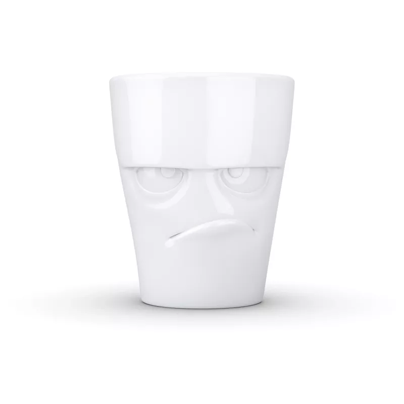 FIFTYEIGHT PRODUCTS FIFTYEIGHT hrnček s uškom 350 ml - Grumpy biely