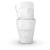 FIFTYEIGHT PRODUCTS 350 ml šálka - Grumpy & Mischievous biela