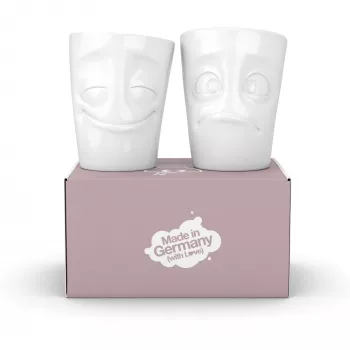 FIFTYEIGHT PRODUCTS FIFTYEIGHT 350 ml šálka - Amused & Bewildered biela