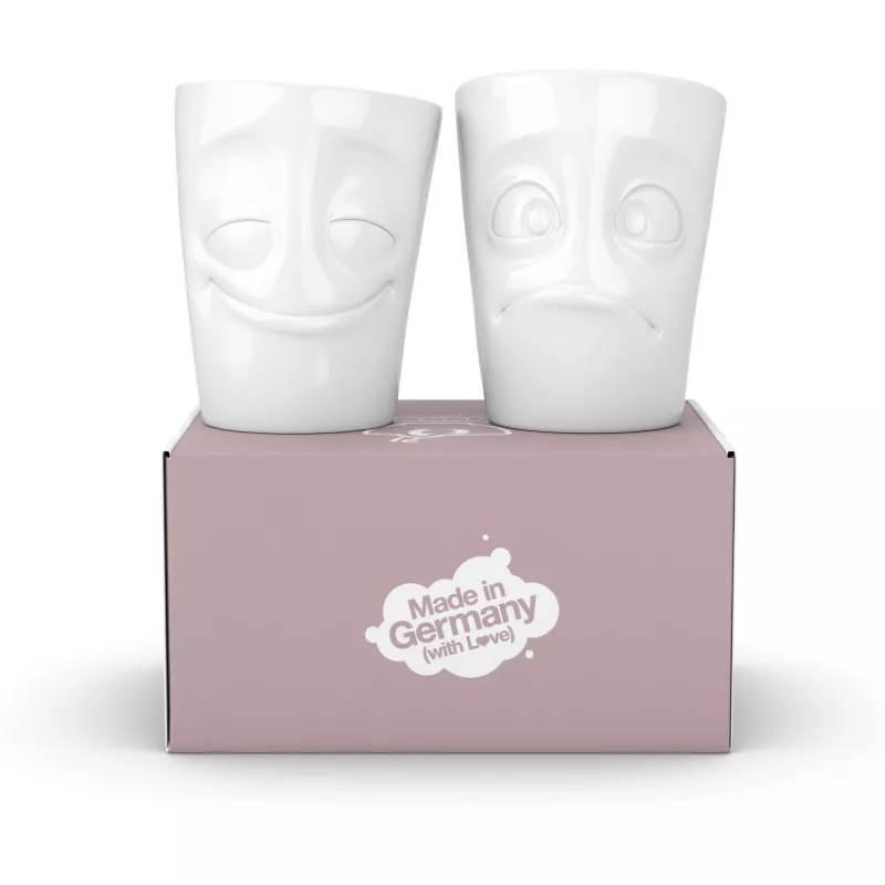 FIFTYEIGHT PRODUCTS FIFTYEIGHT 350 ml šálka - Amused & Bewildered biela