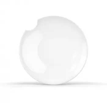 FIFTYEIGHT PRODUCTS FIFTYEIGHT 2 hlboké taniere s okrajom na odhryznutie Ø 24 cm biela