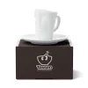FIFTYEIGHT PRODUCTS šálka na espresso s uškom 80 ml - Cheerful biela