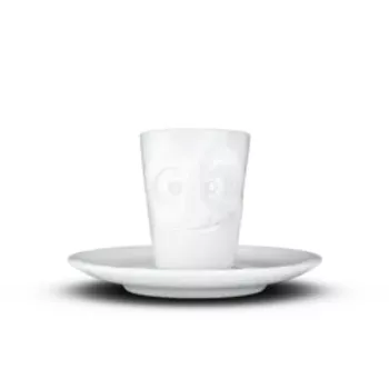 FIFTYEIGHT PRODUCTS šálka na espresso s uškom 80 ml - Lecker biela