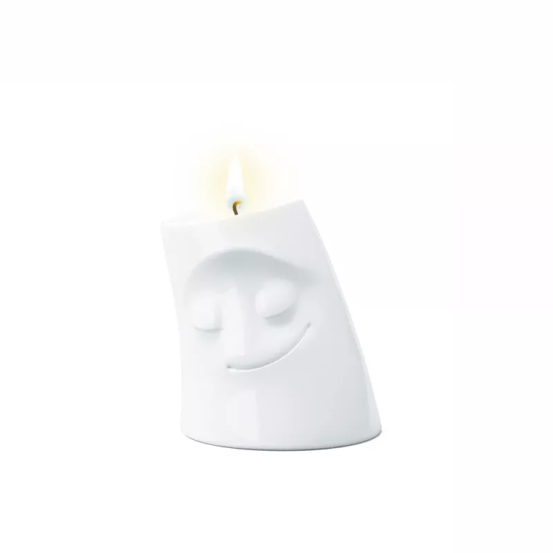 FIFTYEIGHT PRODUCTS FIFTYEIGHT Candle Snuggle CUDDLY malý svietnik biely