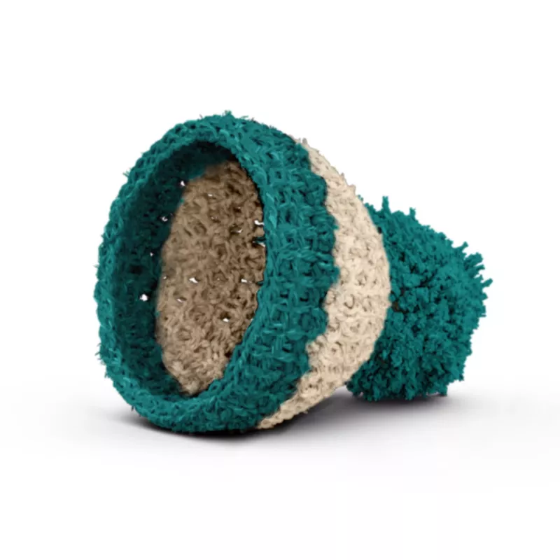 FIFTYEIGHT PRODUCTS Stojan na vajíčko Beanie Ivory/Emerald