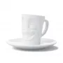 FIFTYEIGHT PRODUCTS FIFTYEIGHT šálka na espresso s uškom 80 ml - Funny White
