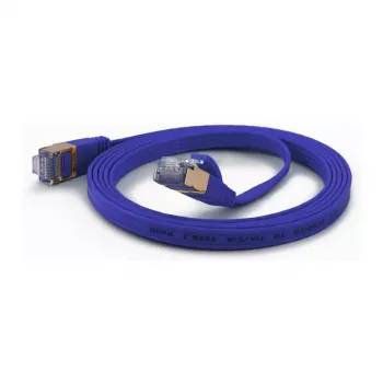wantecWire CAT6A extra plochý FTP patch kábel 1,0m modrý