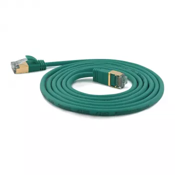 wantecWire patch kábel CAT7 extra tenký S/FTP zelený 2,0m