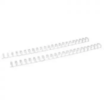 LMG Signaltechnologie 100 Twin Loop Wire Binding Spine biela 6,4 mm pre 30 listov