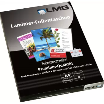 LMG laminovacie fólie A4 lesklé 80 mikrónov 100 listov