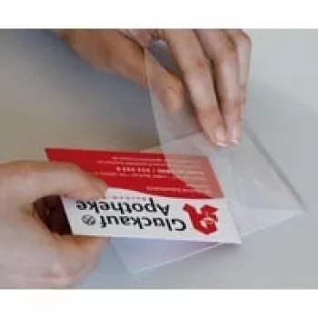 LMG Signaltechnologie 100 studených laminovacích fólií lesklých pre formát kreditnej karty