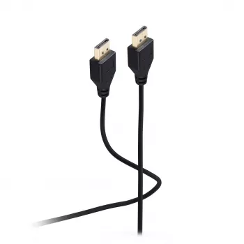 SHIVERPEAKS Flexline DisplayPort 1.2 kábel, konektor samec na konektor samec, UHD 4K, extra tenký, čierny, 0,5 m