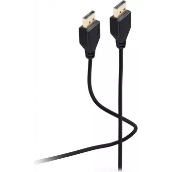 SHIVERPEAKS Flexline DisplayPort kábel 1.2, konektor samec na konektor samec, UHD 4K, extra tenký, čierny, 1,5 m (FL31-49155)