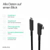 S CONN S/CONN maximum connectivity USB-C nabíjací kábel USB-C na USB-C 3.2 100W PD textilný 90° - kábel - digitálne/dáta